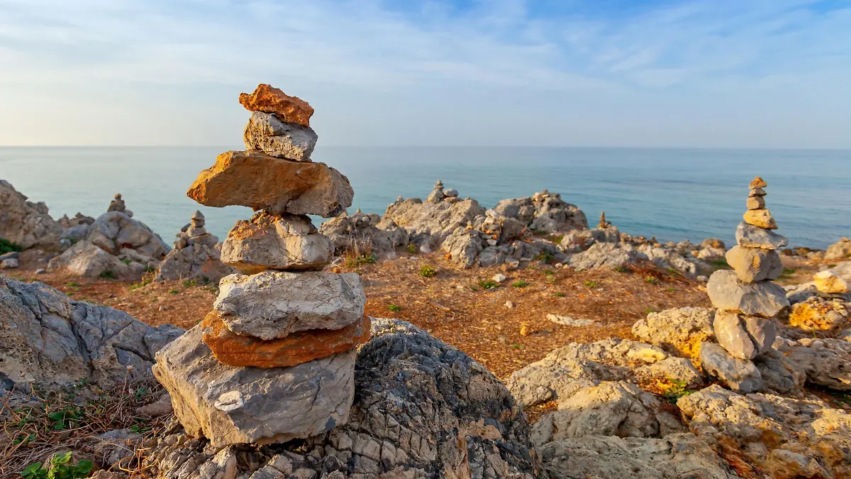 Steintürme auf Kreta