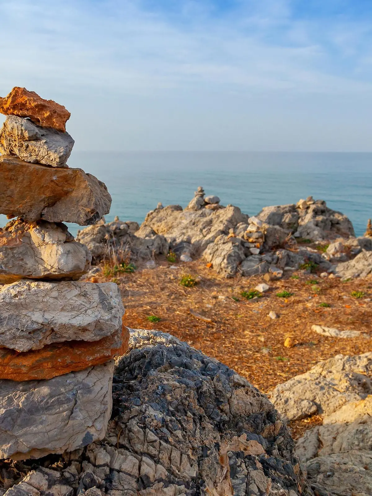 Steintürme auf Kreta