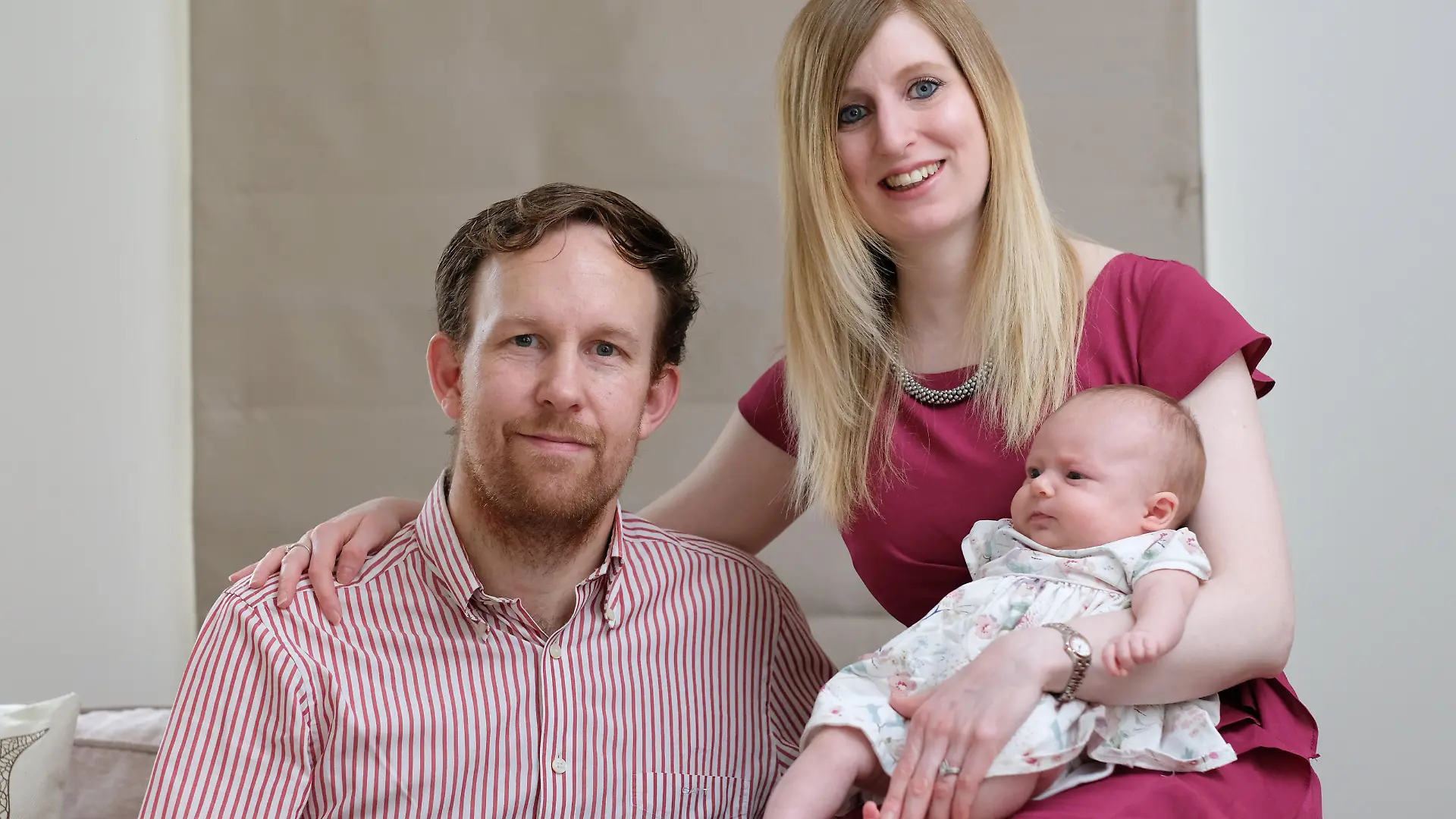 Eleanor Rowe mit Mann und Tochter