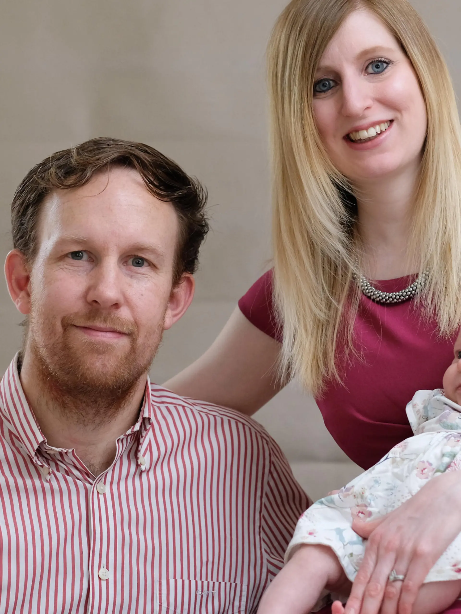 Eleanor Rowe mit Mann und Tochter
