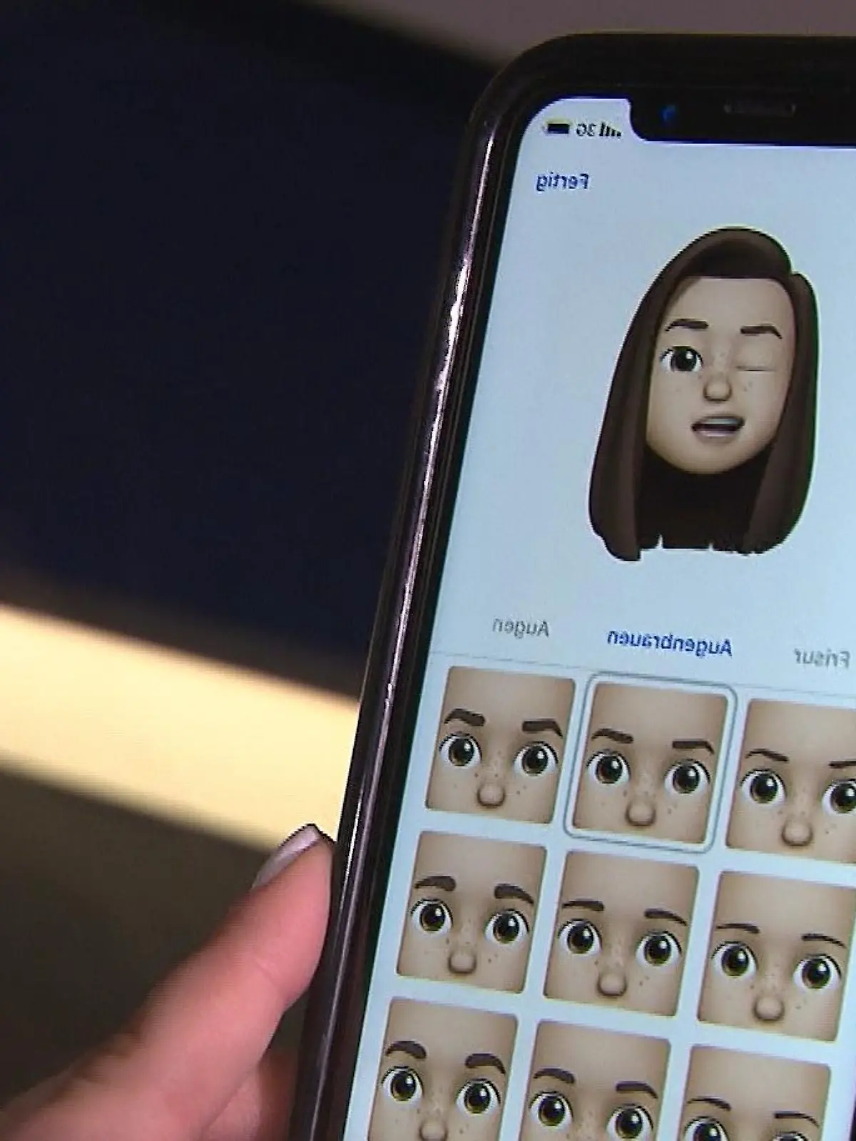 Memoji selbst machen.