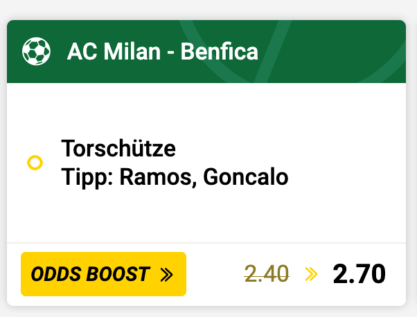 AC Mailand – Benfica Lissabon 
