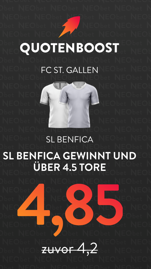 FC St. Gallen – Benfica Lissabon 