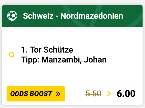 Schweiz – Nordmazedonien 