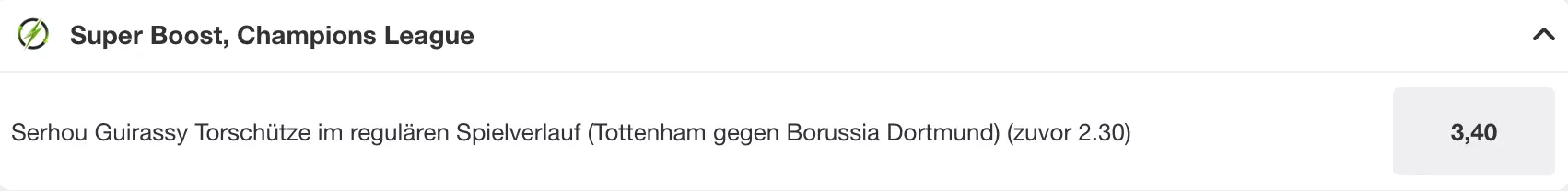 Tottenham Hotspur – Borussia Dortmund