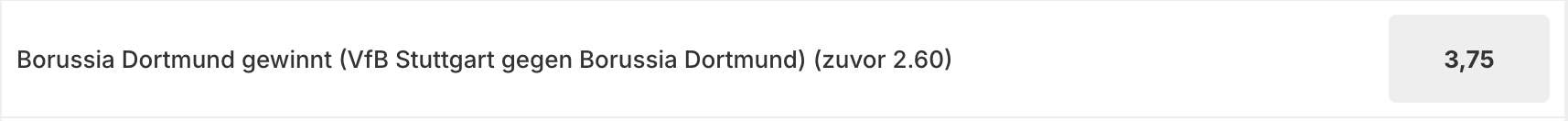 VfB Stuttgart – Borussia Dortmund 
