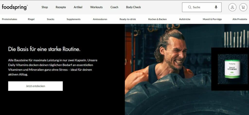 foodspring-webseite