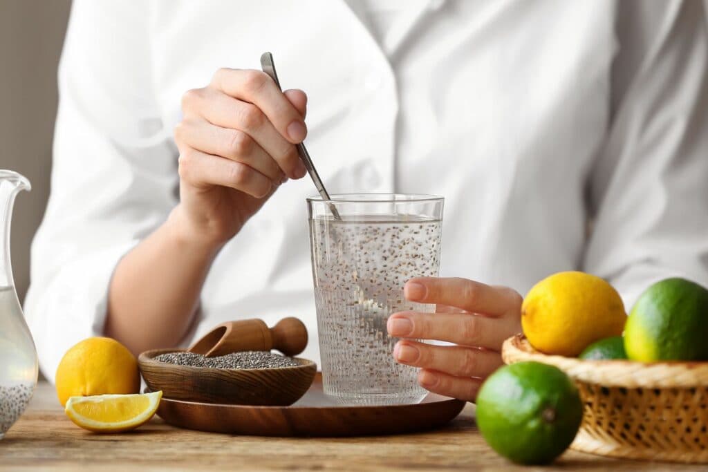 Getränke zum Abnehmen: Chia Wasser