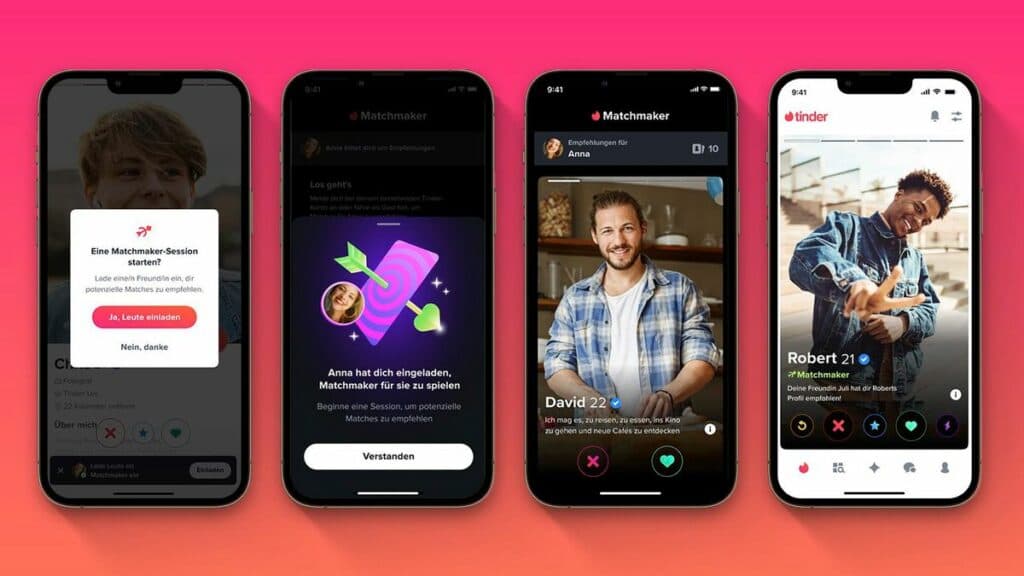 tinder interface