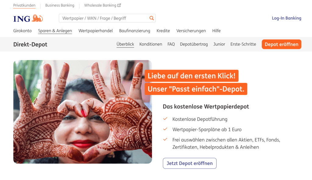 ING Depot Website