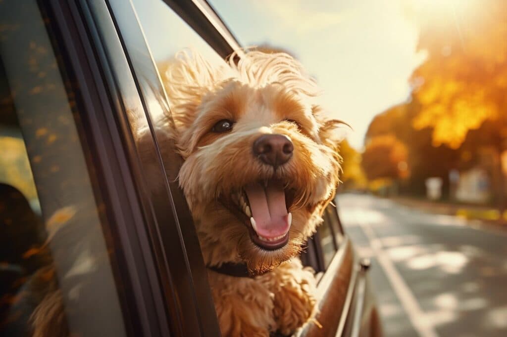 Haustiere in Sommerhitze: Hund im Auto