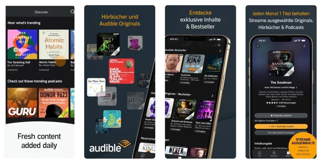 hoerbuch audible app