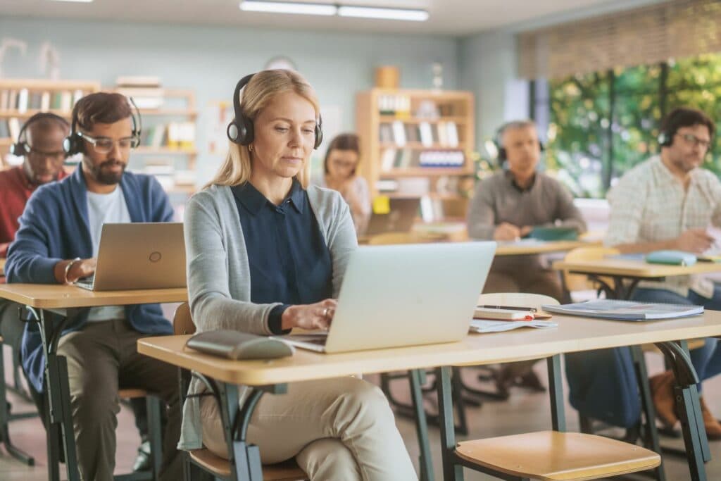 Lebenslanges Lernen Klassenzimmer