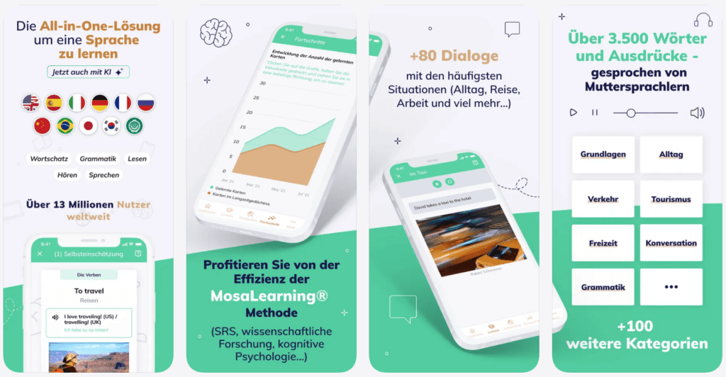 MosaLingua App Screenshot