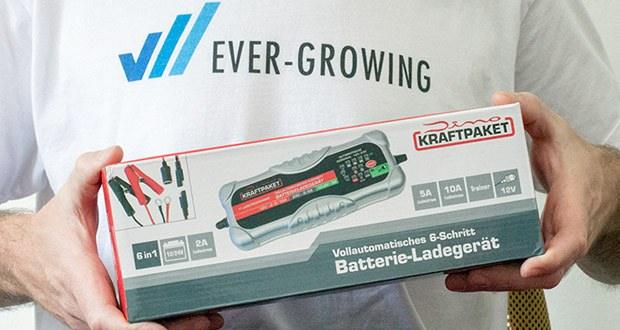 Dino KRAFTPAKET 10A-12V/24V Batterieladegerät im Test - mit 11 wählbaren Programmen