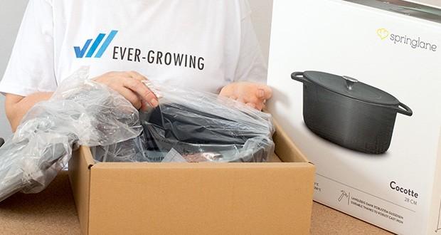 Springlane Gusseisen Bräter Cocotte im Test - Gusseisen speichert Wärme über einen langen Zeitraum und gibt sie erst nach und nach wieder ab