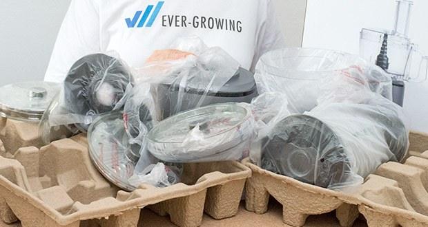 Springlane Universal Küchenmaschine Kaia im Test - alle Komponenten bis auf die Klingen sind spülmaschinengeeignet