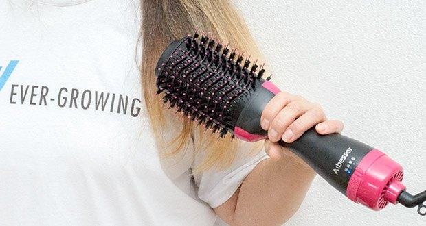 Aokebeey Multifunktions Warmluftbürste im Test - anstatt Haartrockner und Bürste in beiden Händen halten zu müssen, können Frauen jetzt ein einziges, leichtes Gerät nutzen, das gleichzeitig trocknet und stylt