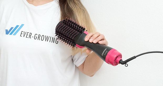 Aokebeey 4-in-1 Warmluftbürste im Test - die Materialien leiten Wärme frei, aber nicht Haare verbrennen