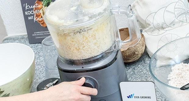 Springlane Universal Küchenmaschine Kaia im Test - egal ob mixen oder mahlen – die Rotationsgeschwindigkeit regelst du stufenlos