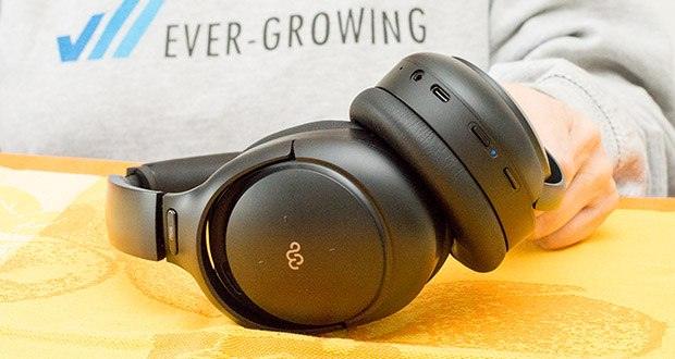 Mu6 Space 2 Active Noise Cancelling Kopfhörer im Test - aktivieren Sie den Sprachassistenten Siri oder Alexa mit zwei Drücken der ANC-Taste und verwalten Sie Ihre Musik und Ihr Telefon, ohne Ihre Hände zu benutzen