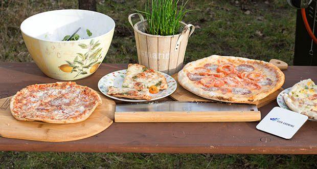 GARCON Pizzastein 4er Set im Test - mit dem italienischen Pizza Rezeptbuch steht dem gemütlichen Pizzaabend mit Familie oder Freunden nichts mehr im Wege