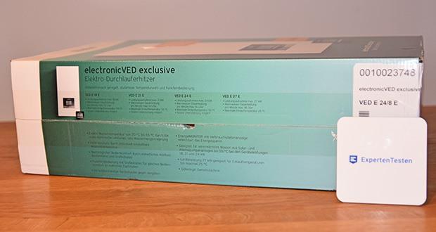 Vaillant Elektro-Durchlauferhitzer VED E 21/7 im Test - Nennleistung 24 kW / Netzspannung 3/PE 400 V/50 Hz