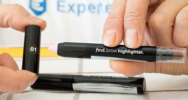 FIND Augenbrauen-Highlighting Kit im Test - in der Packung enthalten: 1 x Augenbrauen-Highlighter, 1 x Augenbrauen-Mascara