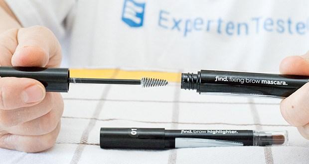 FIND Augenbrauen-Highlighting Kit im Test - verwenden Sie die schnell trocknende Augenbrauen-Mascara, um Ihre Augenbrauen perfekt zu formen