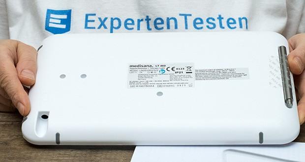 Medisana LT 460 Tageslichtlampe im Test - Dank der eingebauten LED-Leuchtmittel hat die Tageslichtlampe nur einen geringen Energieverbauch