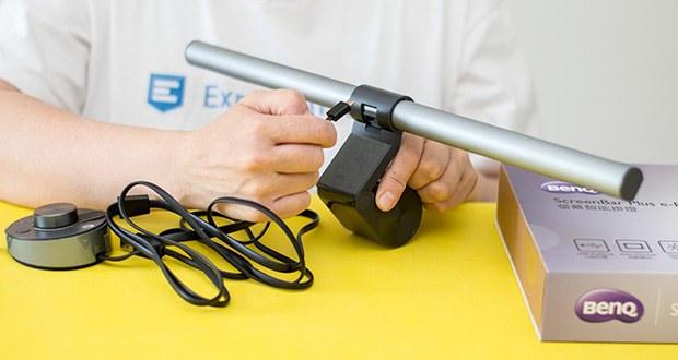 BenQ ScreenBar Plus LED-Monitor-Lampe im Test - werden störende Lichtreflexe auf dem Bildschirm vermieden