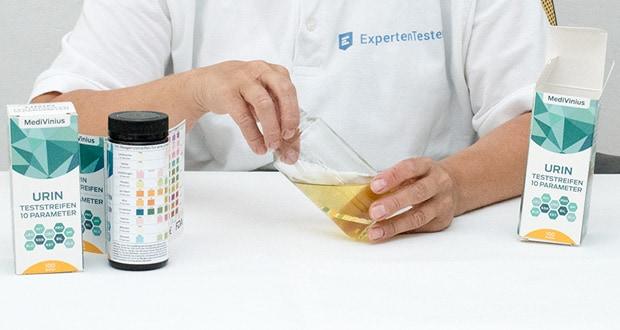 Urinteststreifenset von MediVinius - 10 Parameter auf einmal