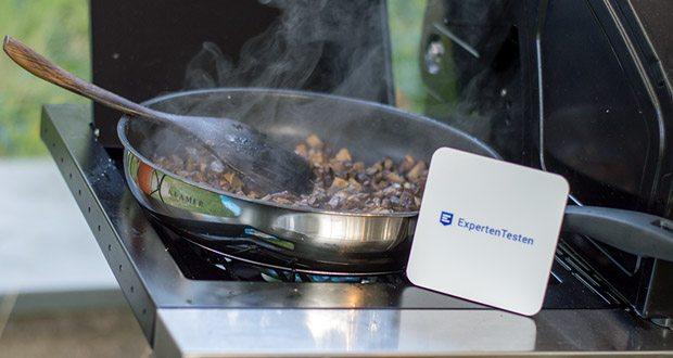 KLAMER Profi Edelstahl-Bratpfanne Ø 28 cm Induktion im Test