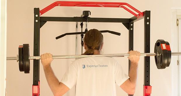 Wellactive Power Rack Kraftstation im Test - für Einsteiger, Fortgeschrittene und Profis: gezielte Übungen für Rücken-, Schulter-, Brust- und Bauchmuskeln