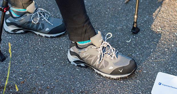 Blackcrevice Damen Low-Cut Wanderschuhe im Test - der spezielle Aufbau der Sohle ist auch auf matschigen Untergrund oder rutschigen Steinen und Wurzeln jederzeit ein Garant fĂĽr perfekte Traktion und optimalen Grip