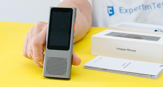 Langogo Minutes Sprachübersetzer und Diktiergerät im Test - nach der Verbindung mit einem Wi-Fi-Hotspot ist das Gerät sofort einsatzbereit