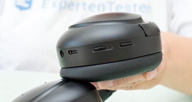 Mu6 Space 2 Bluetooth Kopfhörer im Test - Sie können die Menge der Umgebungsgeräusche, die Sie hereinlassen oder ausblenden möchten, mit dem ANC ON / OFF und dem Transparenzmodus steuern