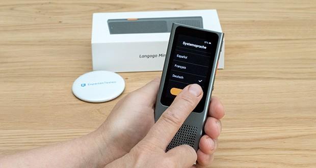 Langogo Minutes Sprachübersetzer und Diktiergerät im Test - unterstützt 8 Systemsprachen: Chinesisch, Englisch, Japanisch, Koreanisch, Französisch, Deutsch und Italienisch