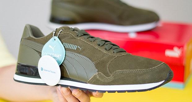 PUMA ST Runner V2 SD Sneaker im Test - das klassische Obermaterial aus Premium-Wildleder mit Puma formstrip aus Leder bietet einen klassischen Stil