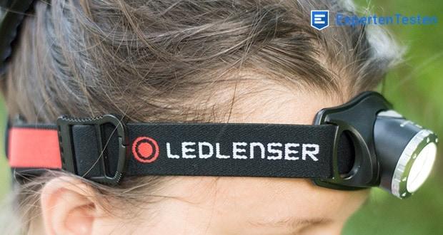 LED-Stirnlampe H7R.2 von Ledlenser hat ein rutschfestes Kopfband, das abnehm- und waschbar ist