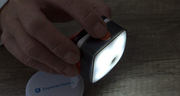 Chilitec LED-Stirnlampe Headlight CTX5 im Test - 4 weitere LED dienen der breiten Ausleuchtung im Nahbereich