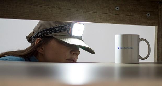 Chilitec LED-Stirnlampe Headlight CTX5 im Test - 50% oder 100% Licht fĂĽr maximale Akulaufzeit oder Leuchtweite