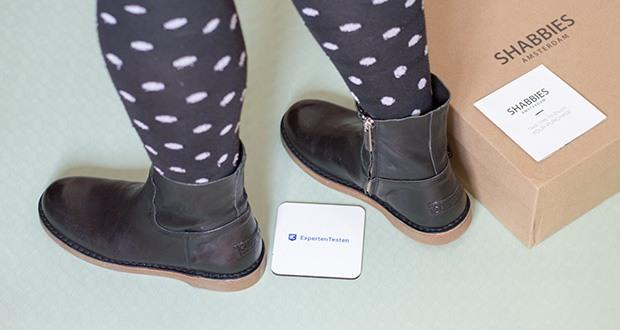 Shabbies Amsterdam Damen Alissa Stiefeletten im Test - Damen Stiefelette mit Blockabsatz 6 cm