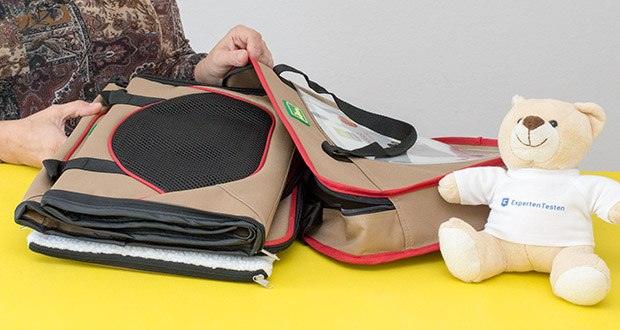 HUNTER KANSAS Tragetasche für Hunde und Katzen im Test - Farbe: Beige/ rot