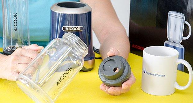 AICOOK Smoothie Maker im Test - Mason Flasche: für zuhause, Garten, Terrasse oder Balkon