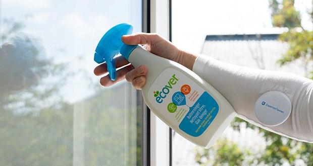 Ecover Glas- und Fenster-Reiniger im Test - einfach sparsam aufsprühen und mit einem trockenen Tuch nachreiben