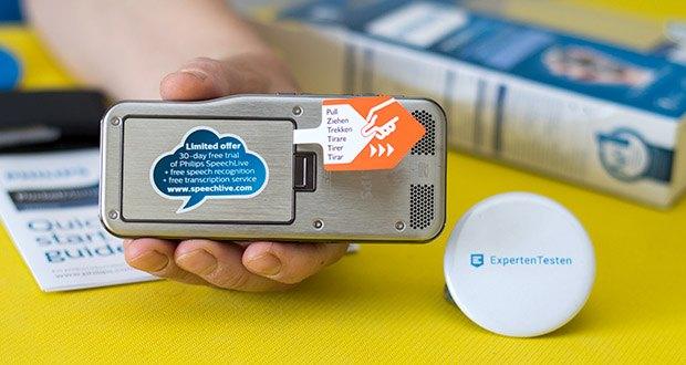 Philips DPM6000 Digitales Diktiergerät im Test - das Edelstahlgehäuse bietet robusten, langlebigen Schutz für das Gerät