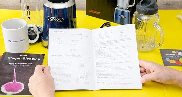 AICOOK Smoothie Maker im Test - auf Langlebigkeit ausgelegt: CE zertifiziert