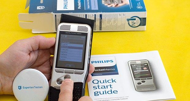 Philips DPM6000 Digitales Diktiergerät im Test - verfügt über ein hochauflösendes Farbdisplay