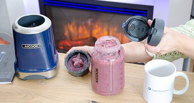 AICOOK Smoothie Maker im Test - einfaches und intuitives Design macht dieser Mixer zu einem jeden Tag verwendbaren Gerät